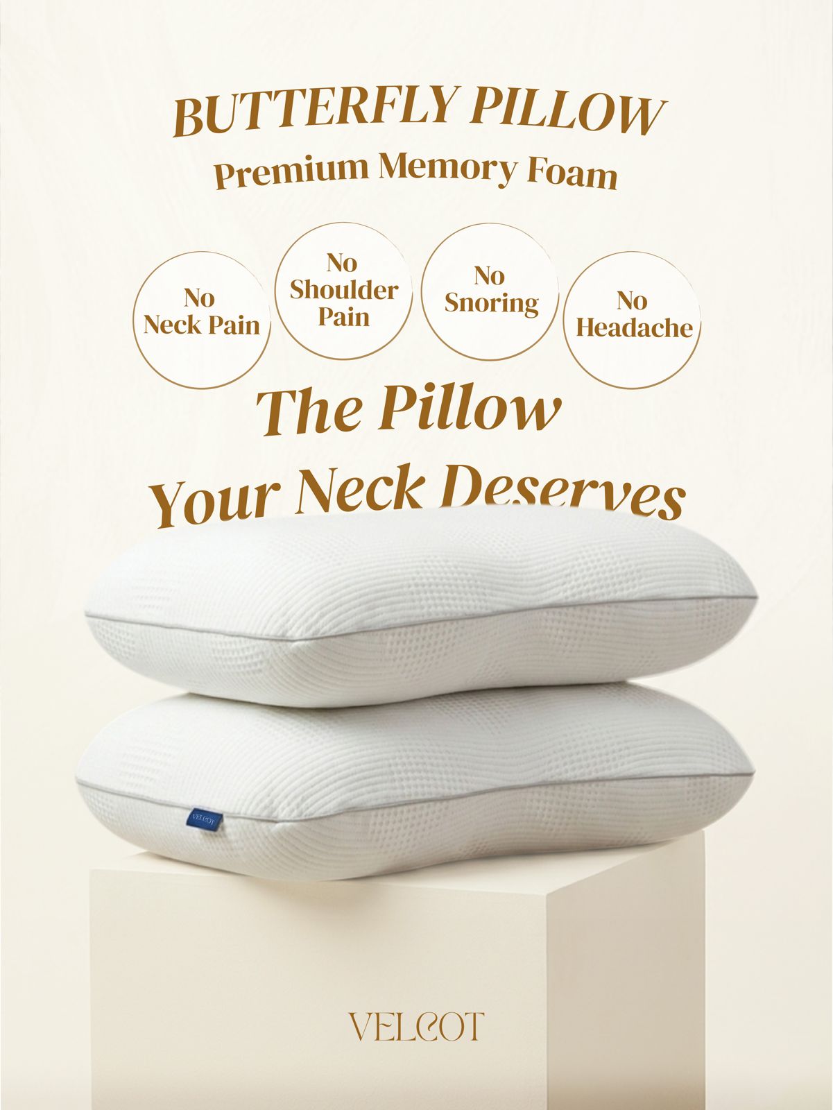Velcot Orthopedic Memory Foam Pillow