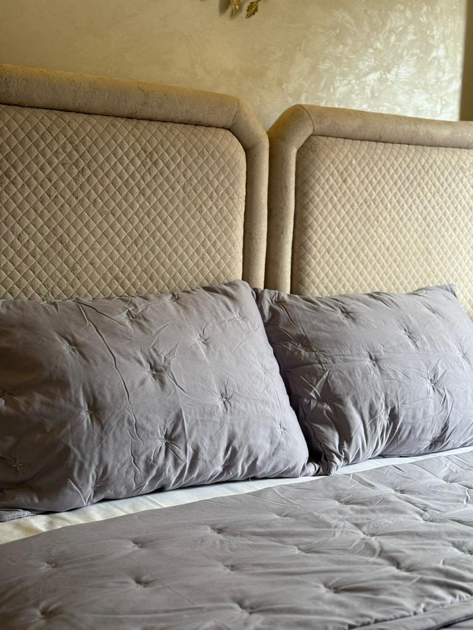 Gray quilt